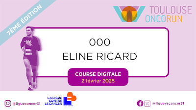 Dossard digital Toulouse Onco Run 2025