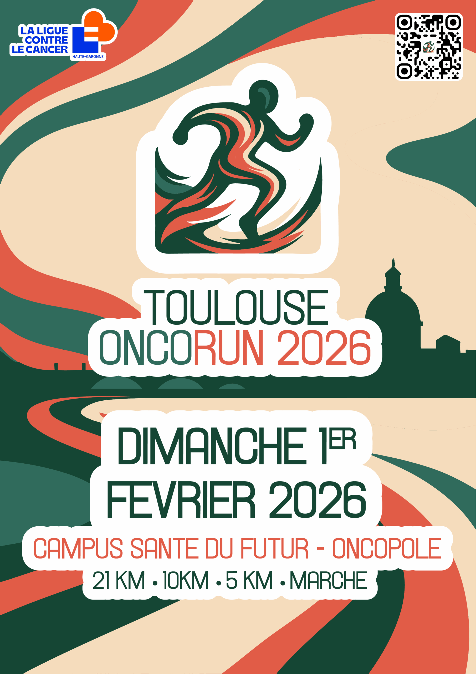 Affiche toulouse onco run 2026