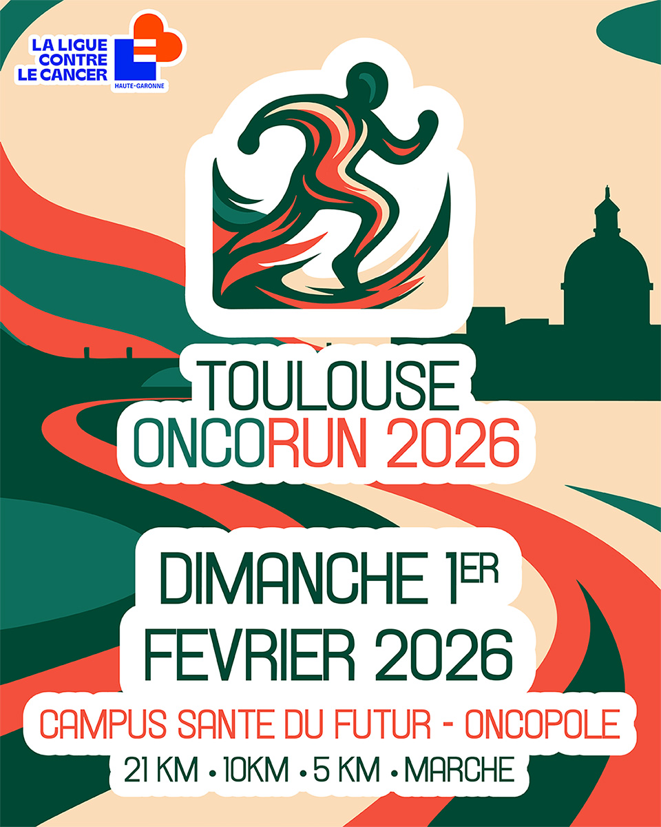 Visuel Je participe à la Toulouse Onco Run 2026
